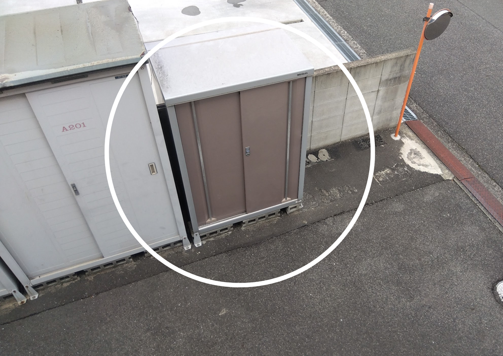 福山市賃貸アパートゴミストッカー新設工事無料調査