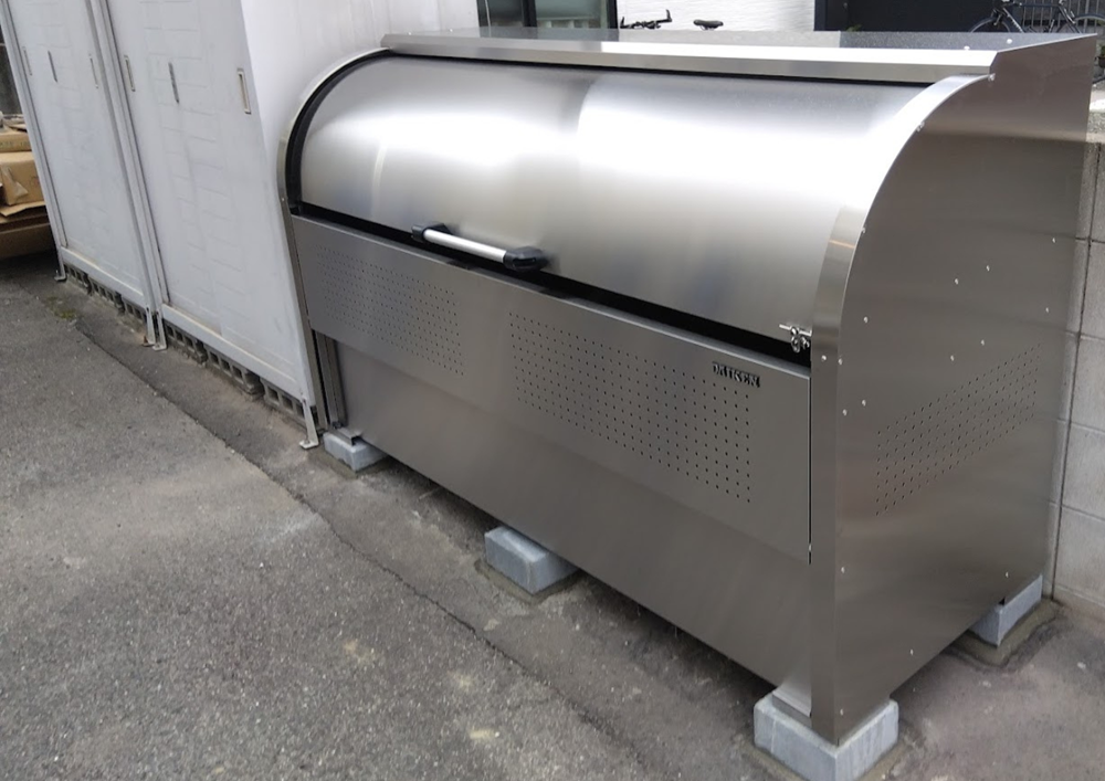 福山市賃貸アパートゴミストッカー新設工事後ダイケン