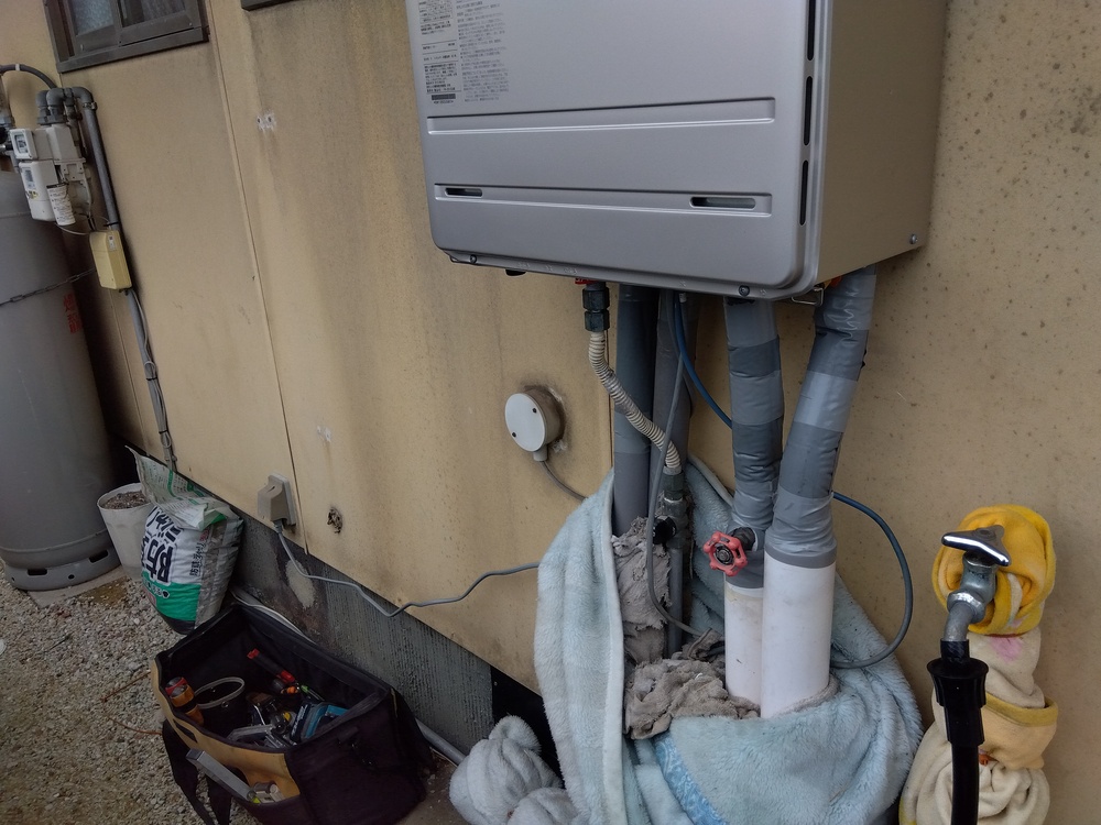 【福山市】ふろ給湯器交換工事|自動湯はり故障を解消&凍結対策も万全凍結予防